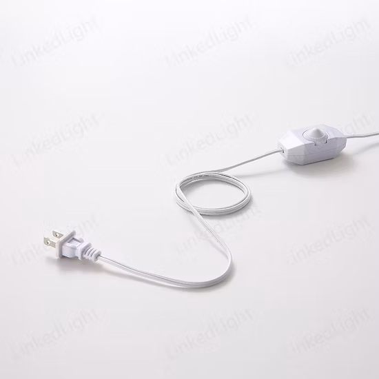 American Standard AC Electric Plug Lamp Light Cable Assembly with Gear Switch