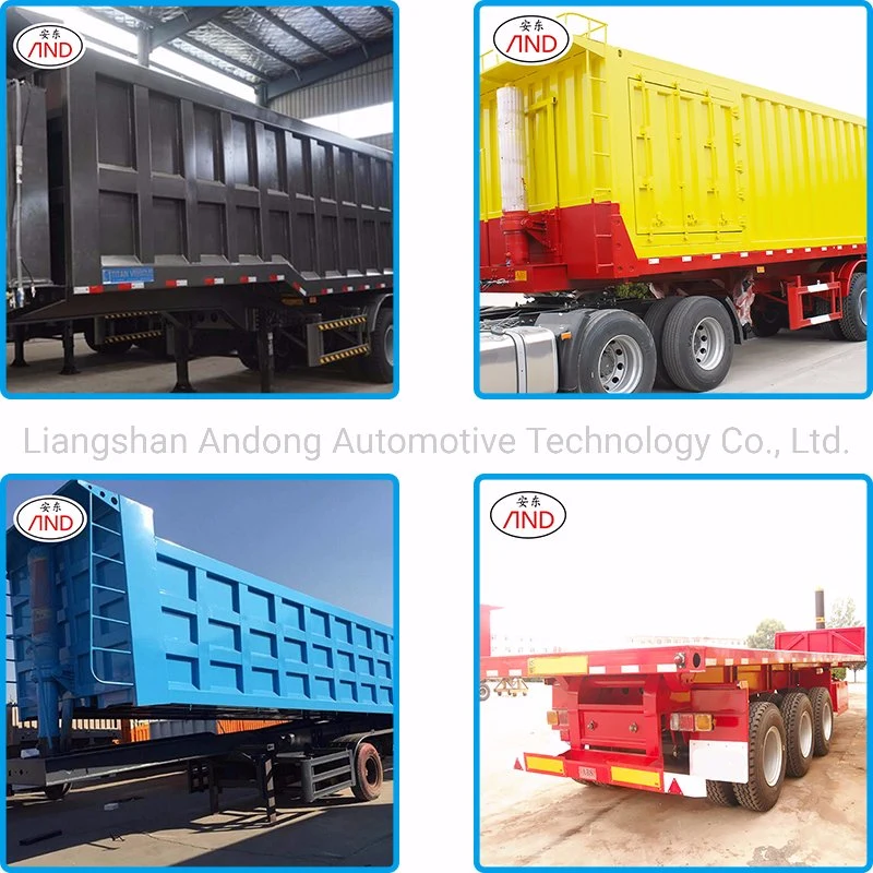 Customizable Triaxial Truck Dump Trailer Rear Dump Semi Trailer